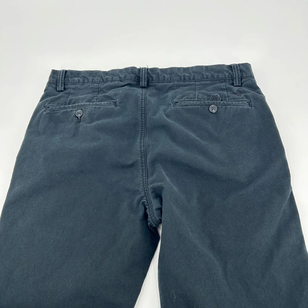Polo Ralph Lauren Mens Black Stretch Slim Fit Chino Pants 33x29 RN 41381